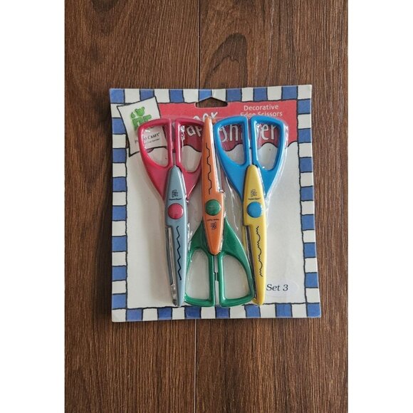 Provo Craft Decorative Edge Scissors Scrapbooking Texture Cut Scissor Bundle Set - Picture 1 of 4